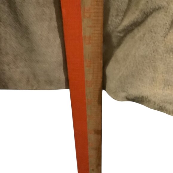 Vtg AMI Tan Leather Jacket With Ribbed Knit Sleeves Women Size XL Lined - Picture 4 of 7